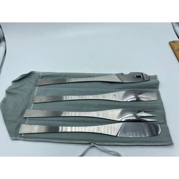 Arthur Salm Eldoraro‎ Barware Utensil Set Modernist Stainless Steel MCM Italy - Picture 6 of 7